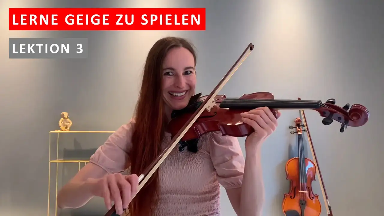 Lerne Geige zu spielen auf eine supercoole Art – Deutsch - Lektion 3 Schwebender Bogen